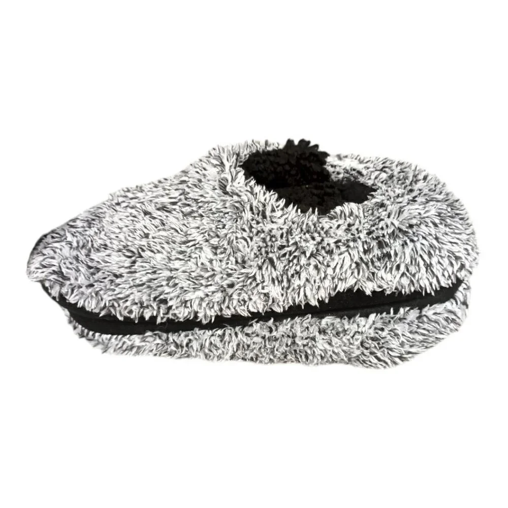 West Loop Women's Gray Fuzzy Slipper Socks size 7-8